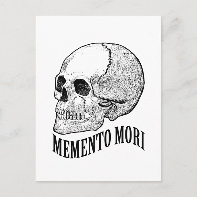 Cartão Postal Memento mori (Frente)