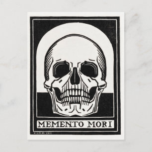 Cartão Postal Memento mori (1916) por Julie de Graag (1877-1924)