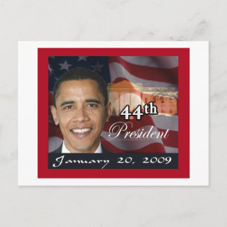 Cartão Postal Memorabilia do 44º Presidente