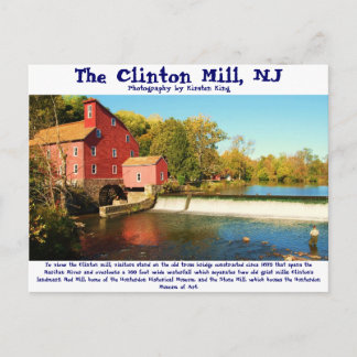 Cartão Postal memória 1 135, The Clinton Mill, NJ, Fotografia...