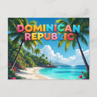 Cartão Postal memória da república dominicana
