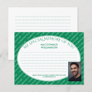 Cartão Postal MEMÓRIA ESPECIAL DE COMPARTILHAMENTO DA SUA Carta 