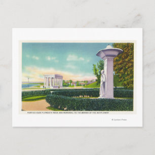 Cartão Postal Memorial às mulheres Mayflower, Portico View