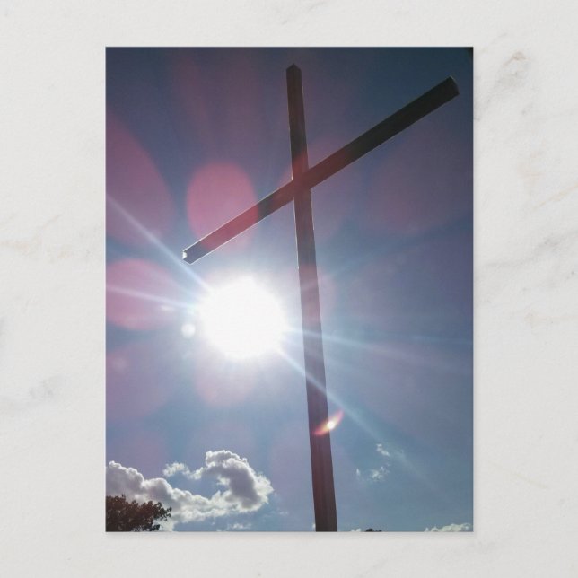 Cartão Postal Memorial Cross Sentado no topo da Colina Dyersburg (Frente)