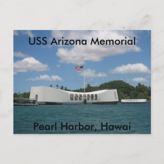 Cartão Postal Memorial da Arizona dos EUA, Pearl Harbor, Hawai