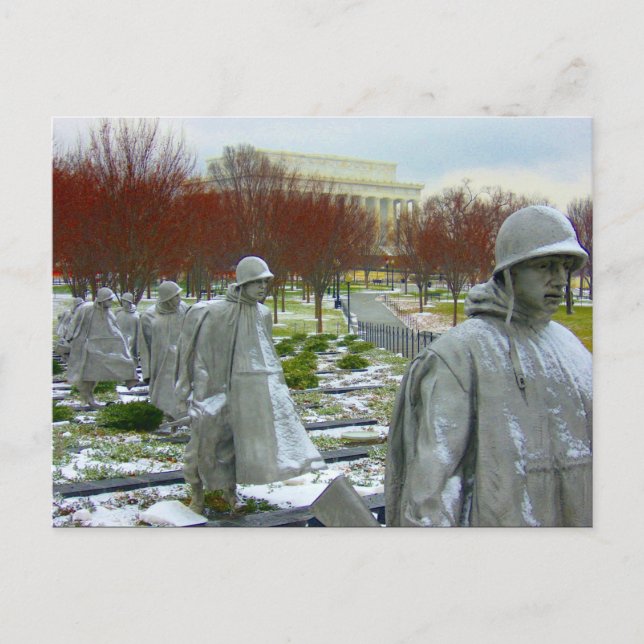 Cartão Postal memorial da guerra da coreia (Frente)