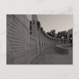 Cartão postal Memorial da Segunda Guerra Mundial