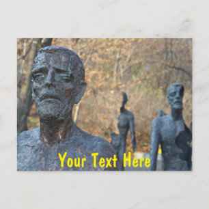 Cartão Postal Memorial de Praga personalizável