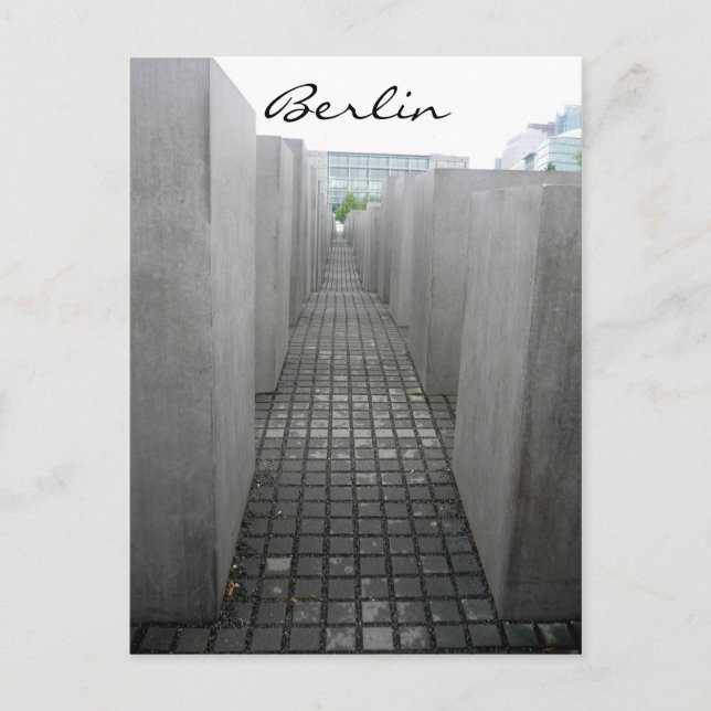 Cartão Postal memorial do holocausto (Frente)