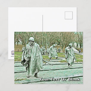 Cartão Postal Memorial dos Veteranos da Guerra da Coreia