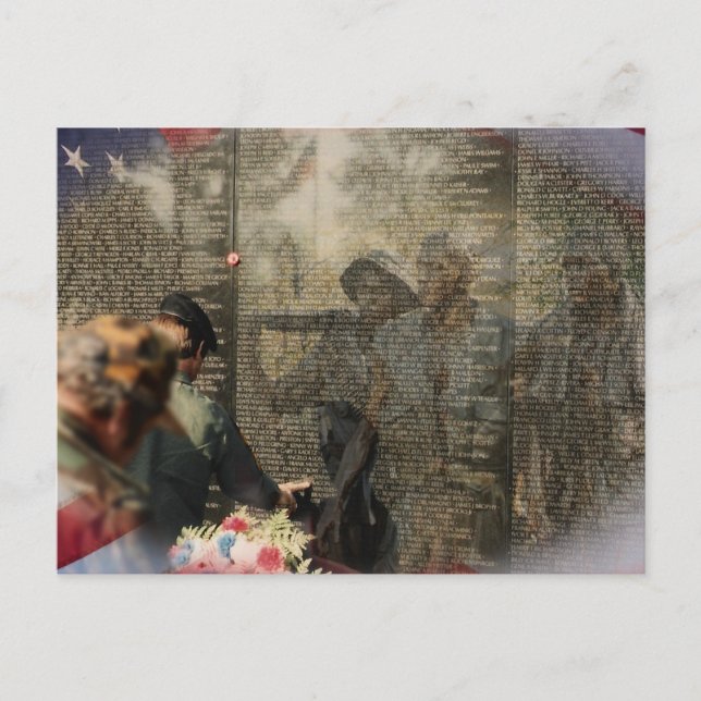 Cartão Postal Memorial dos Veteranos do Vietnã (Frente)