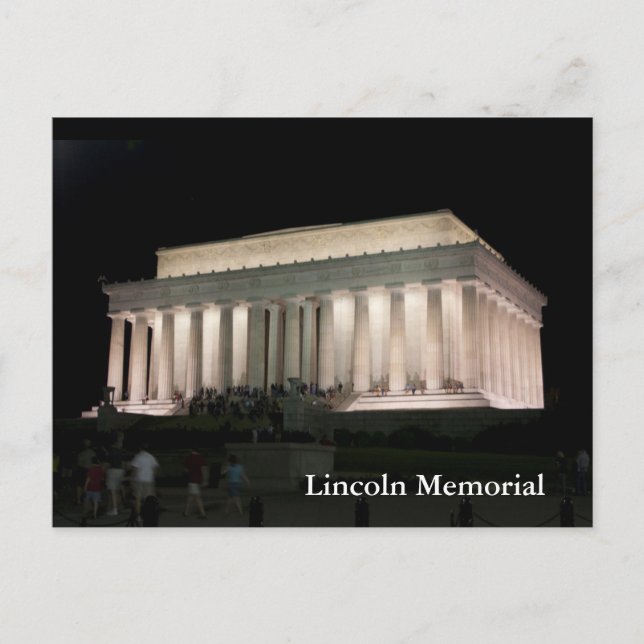 Cartão Postal Memorial Lincoln (Frente)