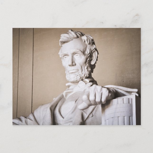 Cartão Postal Memorial Lincoln em Washington DC (Frente)