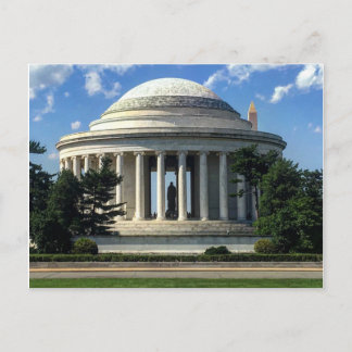 Cartão Postal Memorial Thomas Jefferson Monumento Washington