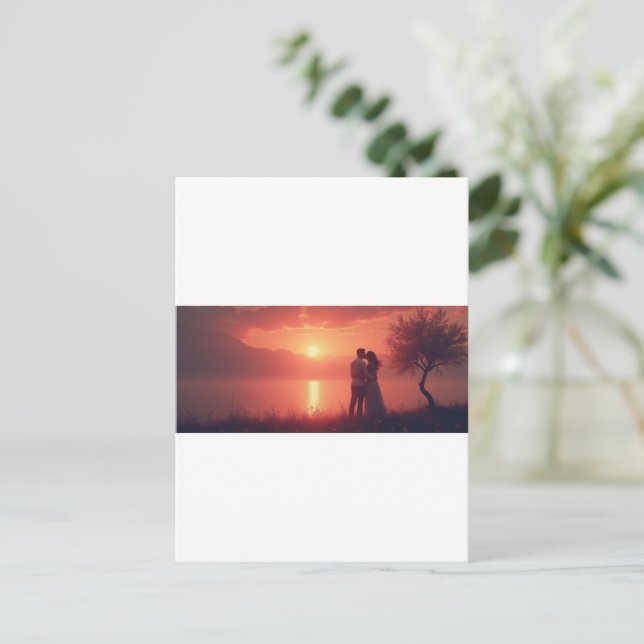 Cartão Postal Memórias com entes queridos (Em pé/Frente)