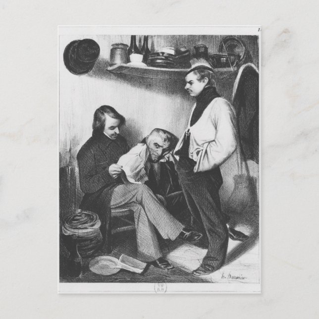 Cartão Postal Memórias da ilustração Sainte-Pelagie (Frente)