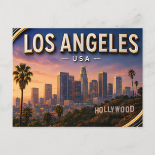 Cartão Postal Memórias Ensolaradas de Los Angeles em Qualquer Lu