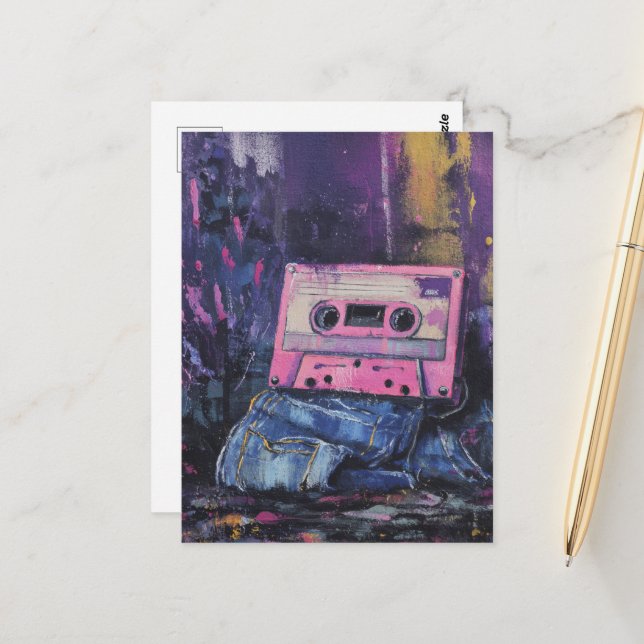 Cartão Postal Memórias Retroativas, Negação e Fita Cassete (Frente/Verso In Situ)