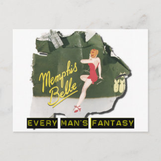 Cartão Postal Memphis Belle Pin Up