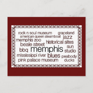 Cartão Postal Memphis em Brown