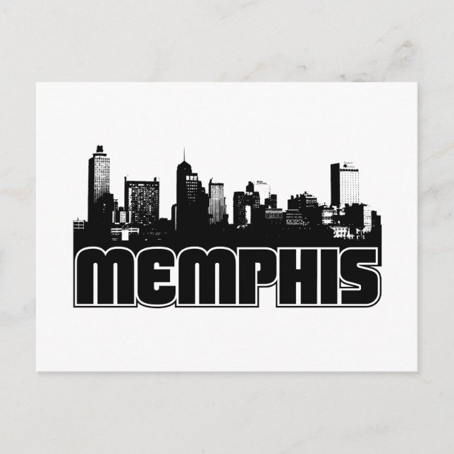 Cartão Postal Memphis Skyline (Frente)