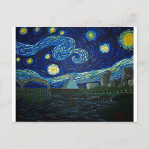Cartão Postal "Memphis Starry Night" por Jack Lepper