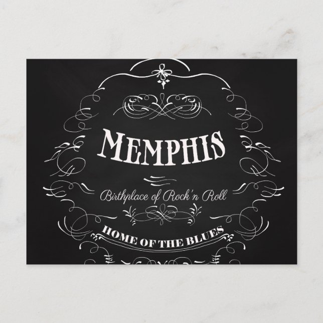 Cartão Postal Memphis, Tennessee - Cidade com Alma (Frente)