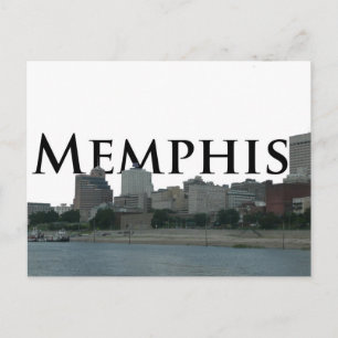 Cartão Postal Memphis TN Skyline com Memphis o céu