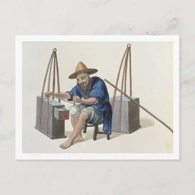 Cartão Postal Mender de Porcelana, prato 28 de "O Figurino" (Frente)