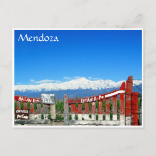 Cartão Postal mendoza andes gate