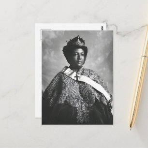 Cartão Postal Menen Asfaw Rainha África Imperatriz Selassie I Ra