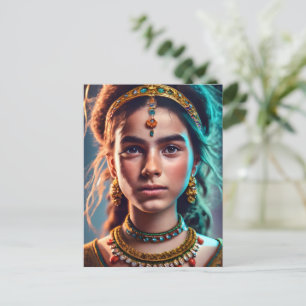 Cartão Postal Menina Amazigh marroquina