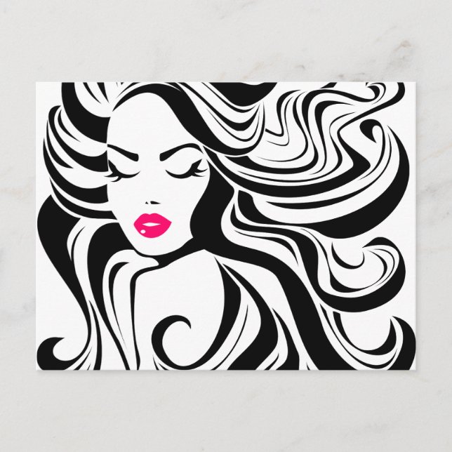 Cartão Postal Menina branca e negra (Frente)