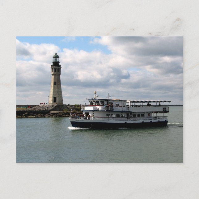 Cartão Postal Menina Buffalo e Buffalo - Farol Principal (Frente)