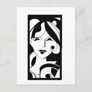 Cartão Postal Menina Clássica