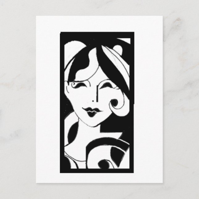 Cartão Postal Menina Clássica (Frente)