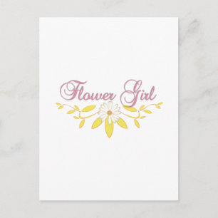 Cartão Postal menina das flores