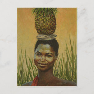Cartão Postal Menina de abacaxi 2004