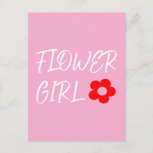 Cartão Postal Menina de Flores