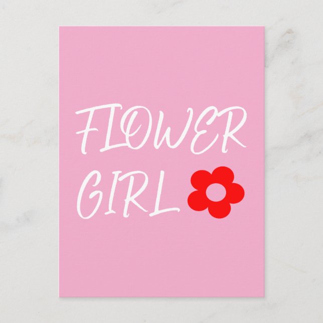 Cartão Postal Menina de Flores (Frente)