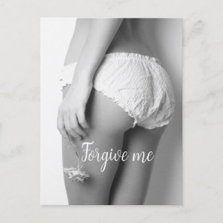 Cartão Postal Menina Floral