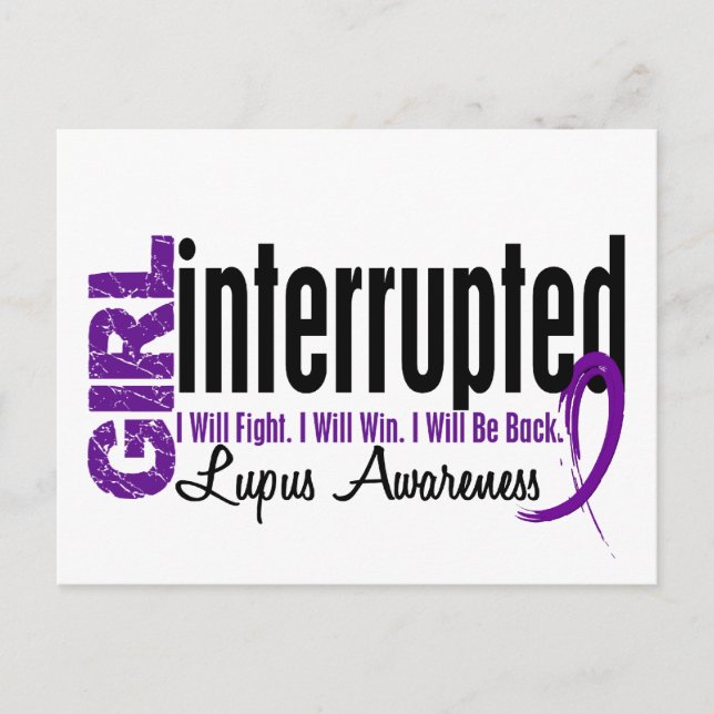 Cartão Postal Menina Interrompida 1 Lupus (Frente)