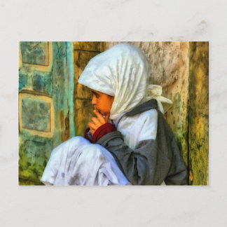 Cartão Postal menina marroquina