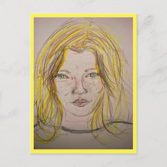 Cartão Postal Menina Modelo (Frente)