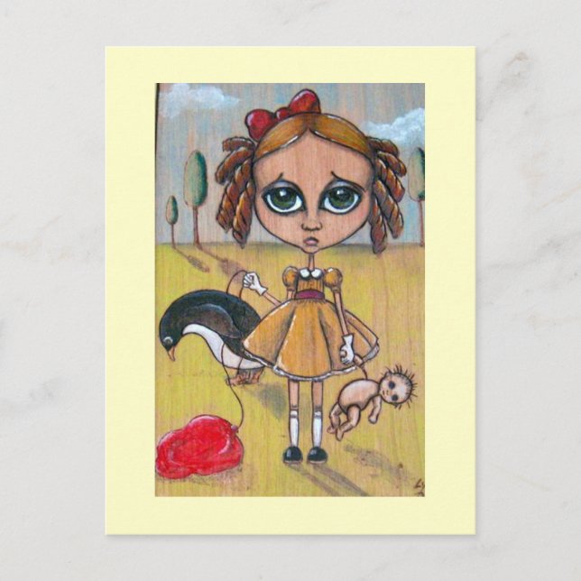 Cartão Postal Menina Perdida (Frente)