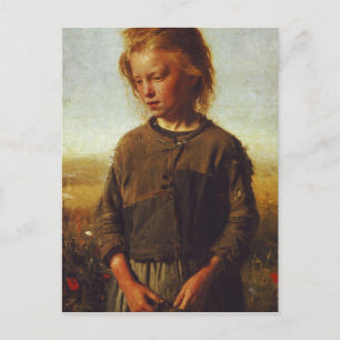 Cartão Postal Menina pescadora, 1874