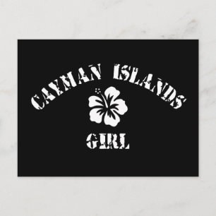 Cartão Postal Menina Rosa das Ilhas Cayman