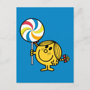 Cartão Postal Menina Sunshine Giant Lollipop
