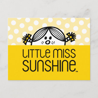 Cartão Postal Menina Sunshine Peeking