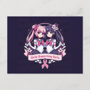 Cartão Postal Meninas apoiando garotas